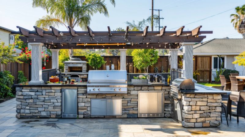 Materials Used In Outdoor Kitchen Construction