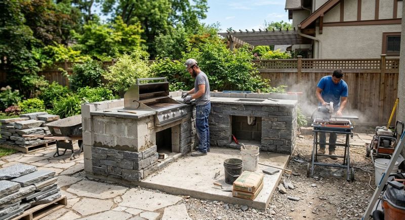 Outdoor Kitchen Construction in Roswell, GA