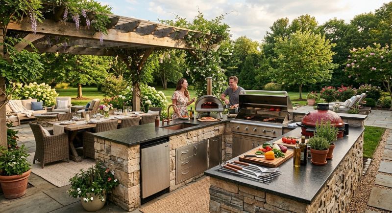 Outdoor Kitchen Renovation in Roswell, GA