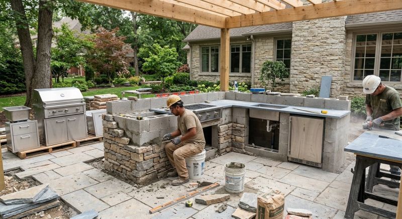 Outdoor Kitchen Construction in South Houston, TX
